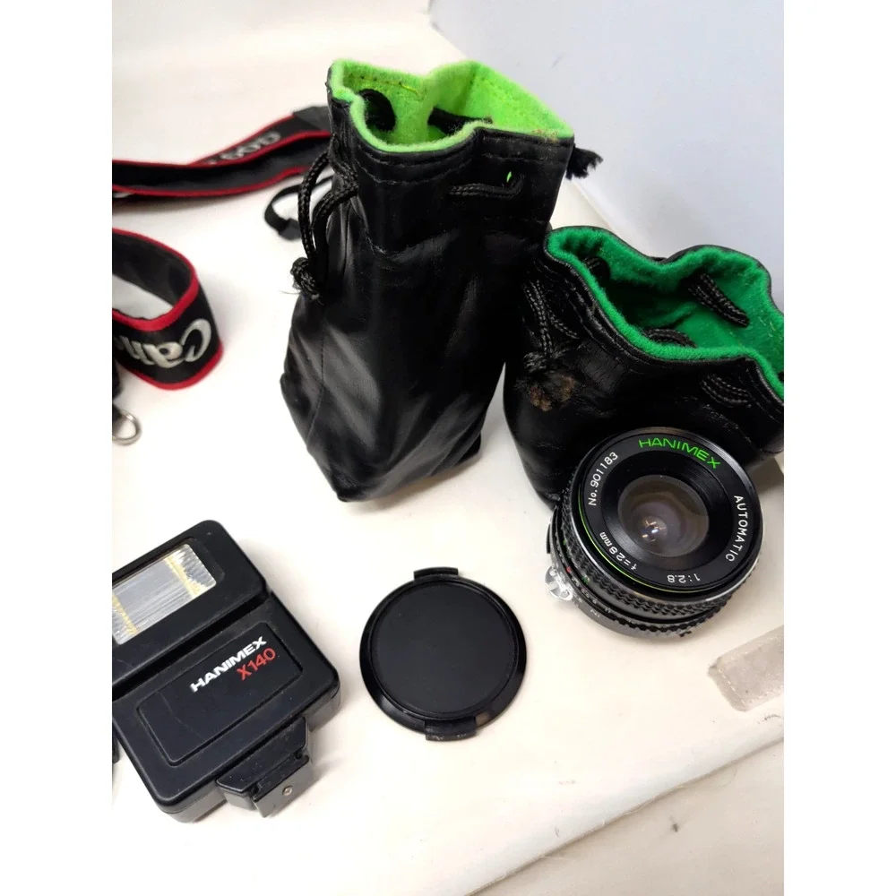 Nikon EM 35mm Film Camera w Lens Case & Accessories untested fast shipping